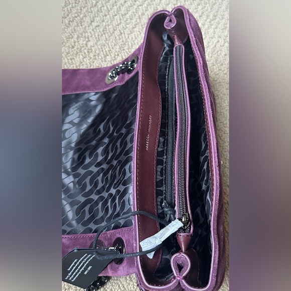 Rebecca Minkoff Edie Suede Flap Shoulder Bag with Celestial Studs - Picture 11 of 16